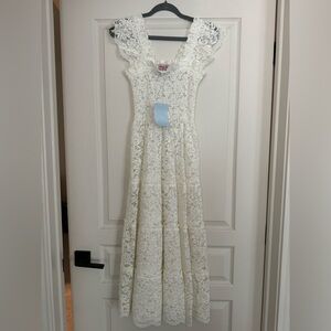 Hill House White Lace Ellie Nap Dress Size XXS